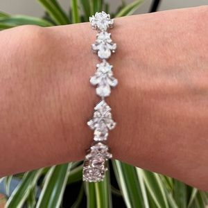 Swarovski crystal sterling silver bracelet very chic